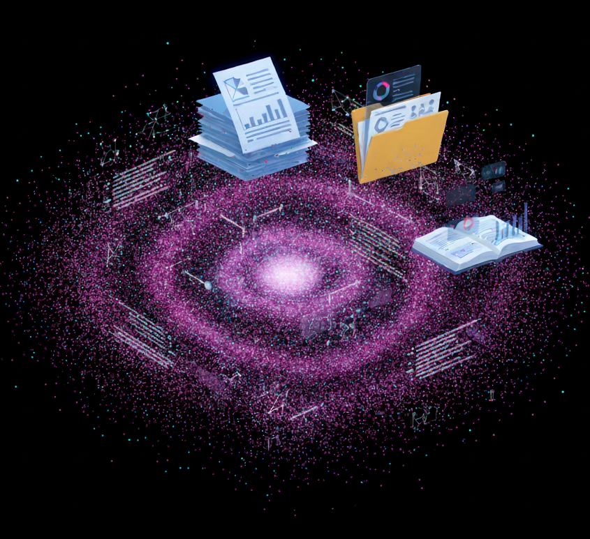 Illustration of dispersed process data